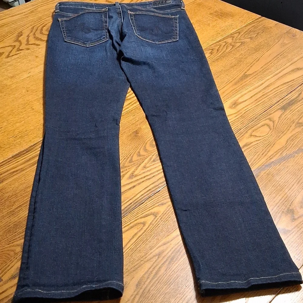 AG ADRIANO GOLDSCHMIED JEANS  Womens 26 BLUE HARPER ESSENTIAL STRAIGHT  Preowned - Picture 6 of 6